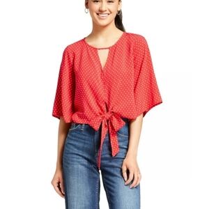 Mossimo tie front top